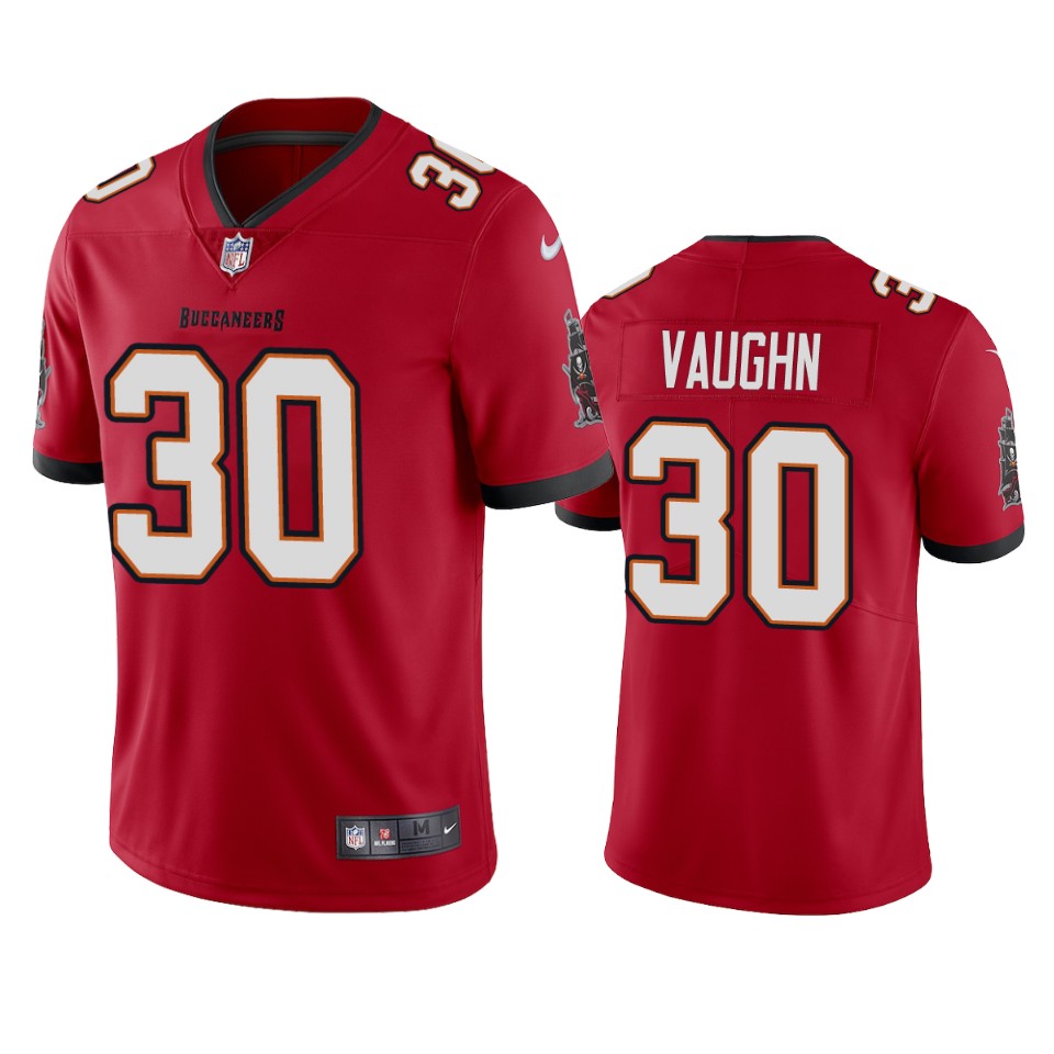 Tampa Bay Buccaneers Men Nike NFL 30 Vaughn Red Vapor Limited Jersey